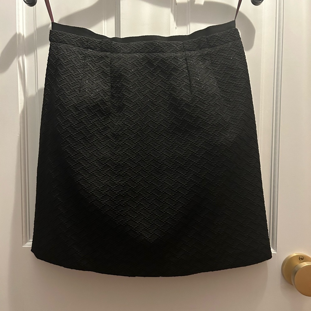Black mini skirt